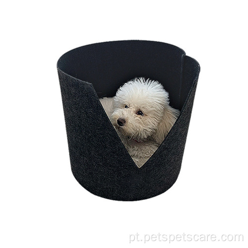 Capa removível para cão de gato respirável Feltt Pet Bed